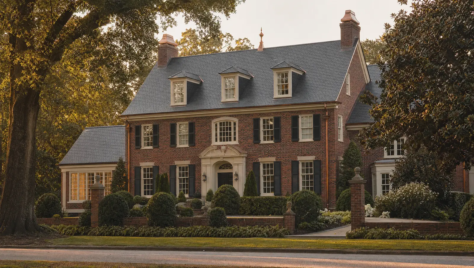 The Georgian · Ninety squares of slate over a house that's outlived four roofs. This one retires the count.